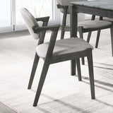 Modern Dining Chair And Zigzag Arm Design (Set of 2)