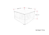Sheffield - Handcrafted Square Pouf