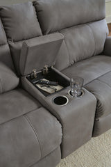 Next-Gen Durapella 3-Piece Power Reclining Sectional Loveseat with Console - 61003S3