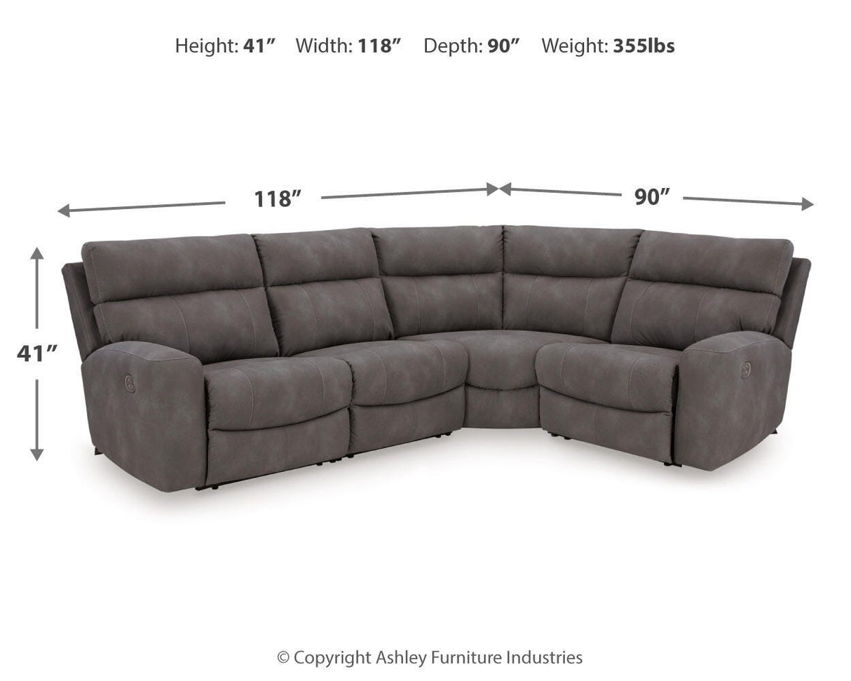 Next-Gen Durapella 4-Piece Power Reclining Sectional - 61003S4