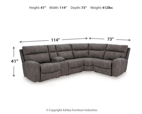 Next-Gen Durapella 5-Piece Power Reclining Sectional - 61003S5