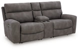 Next-Gen Durapella 3-Piece Power Reclining Sectional Loveseat with Console - 61003S3
