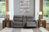 Next-Gen Durapella 3-Piece Power Reclining Sectional Loveseat with Console - 61003S3