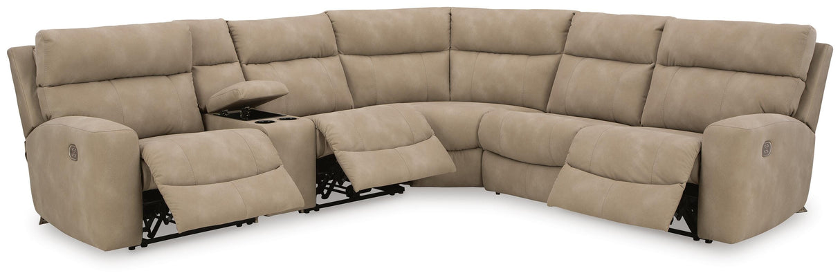 Next-Gen Durapella 6-Piece Power Reclining Sectional - 61004S7