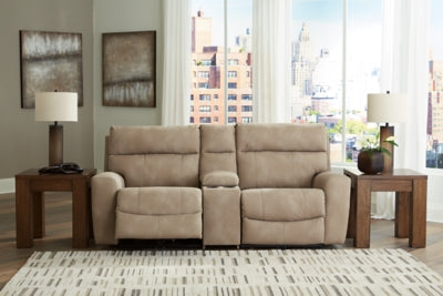 Next-Gen Durapella 3-Piece Power Reclining Sectional Loveseat with Console - 61004S3