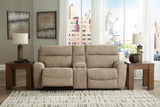 Next-Gen Durapella 3-Piece Power Reclining Sectional Loveseat with Console - 61004S3