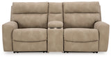 Next-Gen Durapella 3-Piece Power Reclining Sectional Loveseat with Console - 61004S3