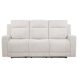 Kennett Chenille Upholstered Power Reclining Sofa Ivory - 610151P