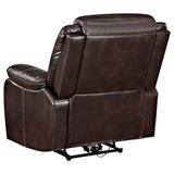 Sycamore Upholstered Power Recliner Chair Dark Brown - 610193P