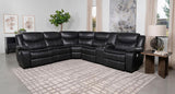 Sycamore Upholstered Power Reclining Sectional Sofa Grey - 610200P