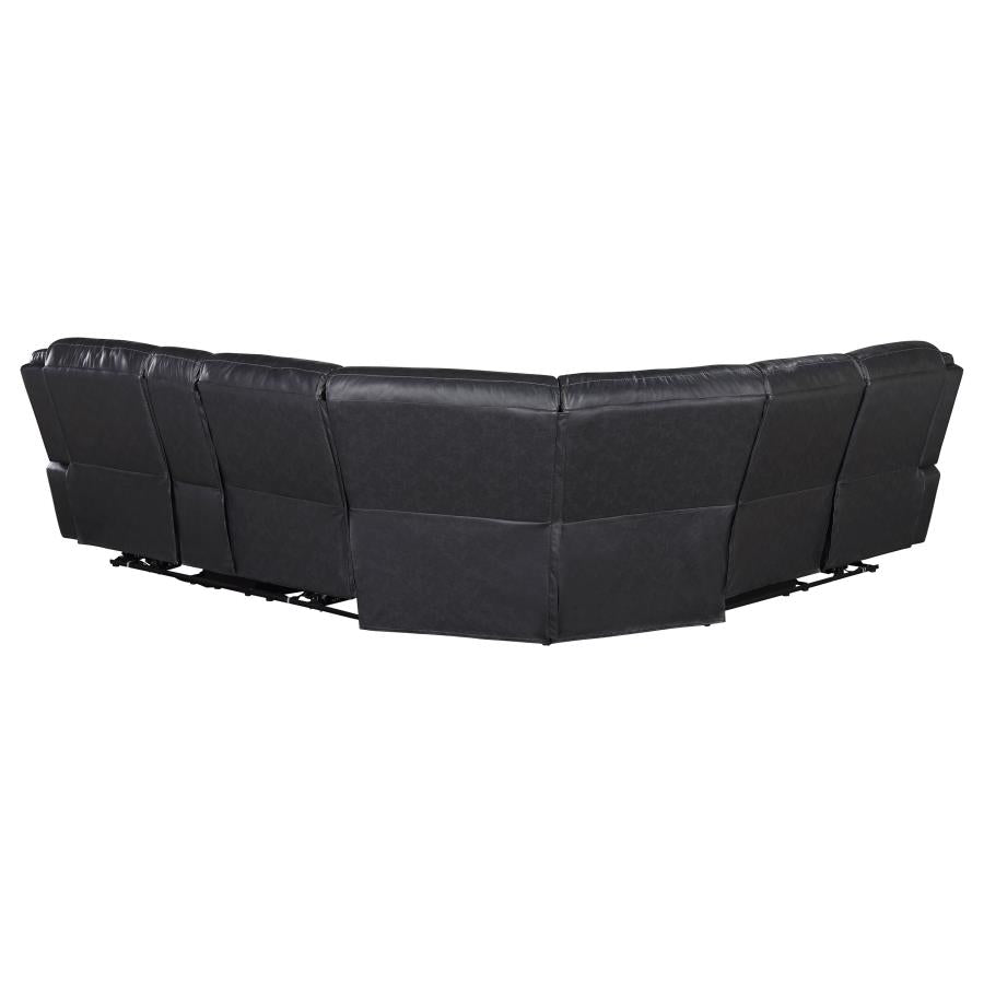 Sycamore Upholstered Power Reclining Sectional Sofa Grey - 610200P