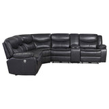 Sycamore Upholstered Power Reclining Sectional Sofa Grey - 610200P
