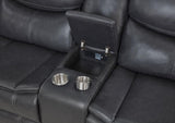 Sycamore Upholstered Power Reclining Sectional Sofa Grey - 610200P