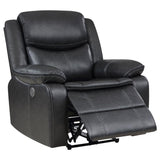 Sycamore Upholstered Power Recliner Chair Dark Grey - 610233P