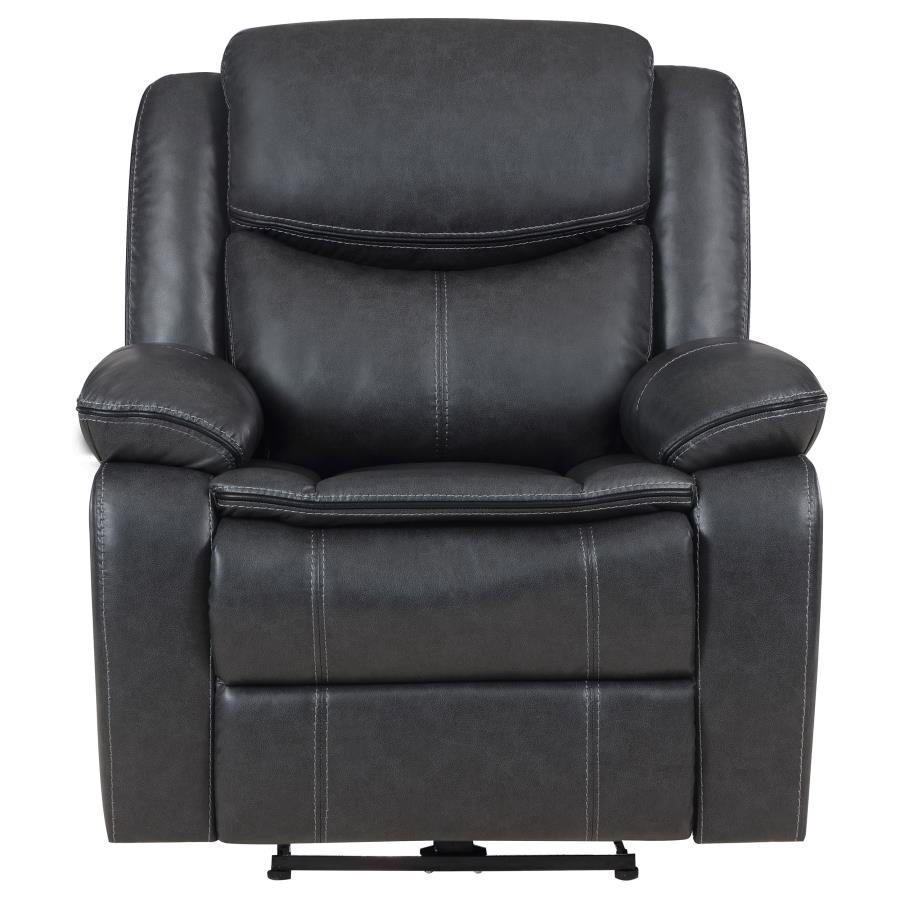 Sycamore Upholstered Power Recliner Chair Dark Grey - 610233P