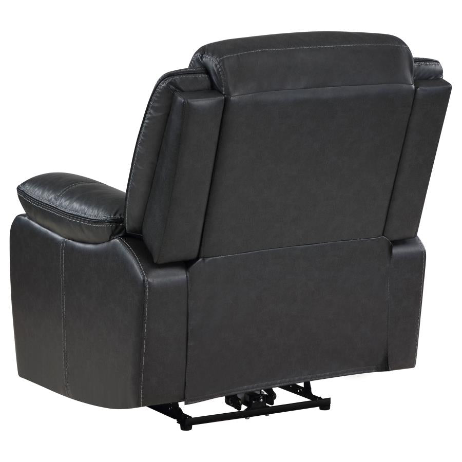 Sycamore Upholstered Power Recliner Chair Dark Grey - 610233P