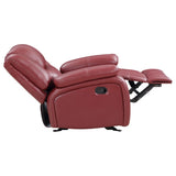 Camila 3-piece Upholstered Reclining Sofa Set Red - 610241-S3