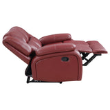 Camila Upholstered Motion Reclining Loveseat Red - 610242