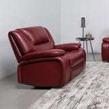 Camila Upholstered Glider Recliner Chair Red - 610243