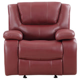 Camila Upholstered Glider Recliner Chair Red - 610243