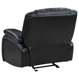 Camila 3-piece Upholstered Motion Reclining Sofa Set Black - 610244-S3