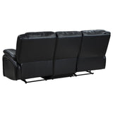 Camila Upholstered Motion Reclining Sofa Black - 610244