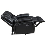 Camila Upholstered Motion Reclining Loveseat Black - 610245