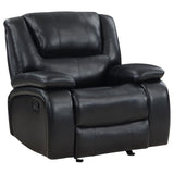 Camila Upholstered Glider Recliner Chair Black - 610246