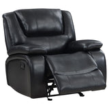 Camila Upholstered Glider Recliner Chair Black - 610246