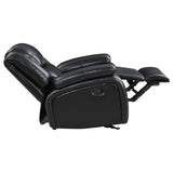 Camila Upholstered Glider Recliner Chair Black - 610246