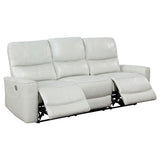 Greenfield 2-piece Power Reclining Sofa Set Dove Grey - 610261P-S2