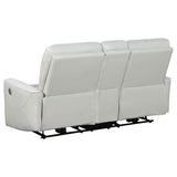 Greenfield 2-piece Power Reclining Sofa Set Dove Grey - 610261P-S2
