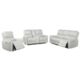 Greenfield 3-piece Power Reclining Sofa Set Dove Grey - 610261P-S3