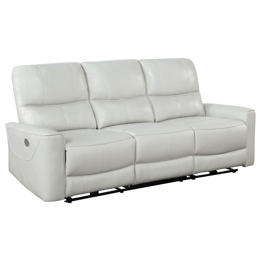 Greenfield 3-piece Power Reclining Sofa Set Dove Grey - 610261P-S3