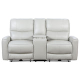 Greenfield Upholstered Power Reclining Loveseat Dove Grey - 610262P
