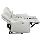 Greenfield Upholstered Power Reclining Loveseat Dove Grey - 610262P