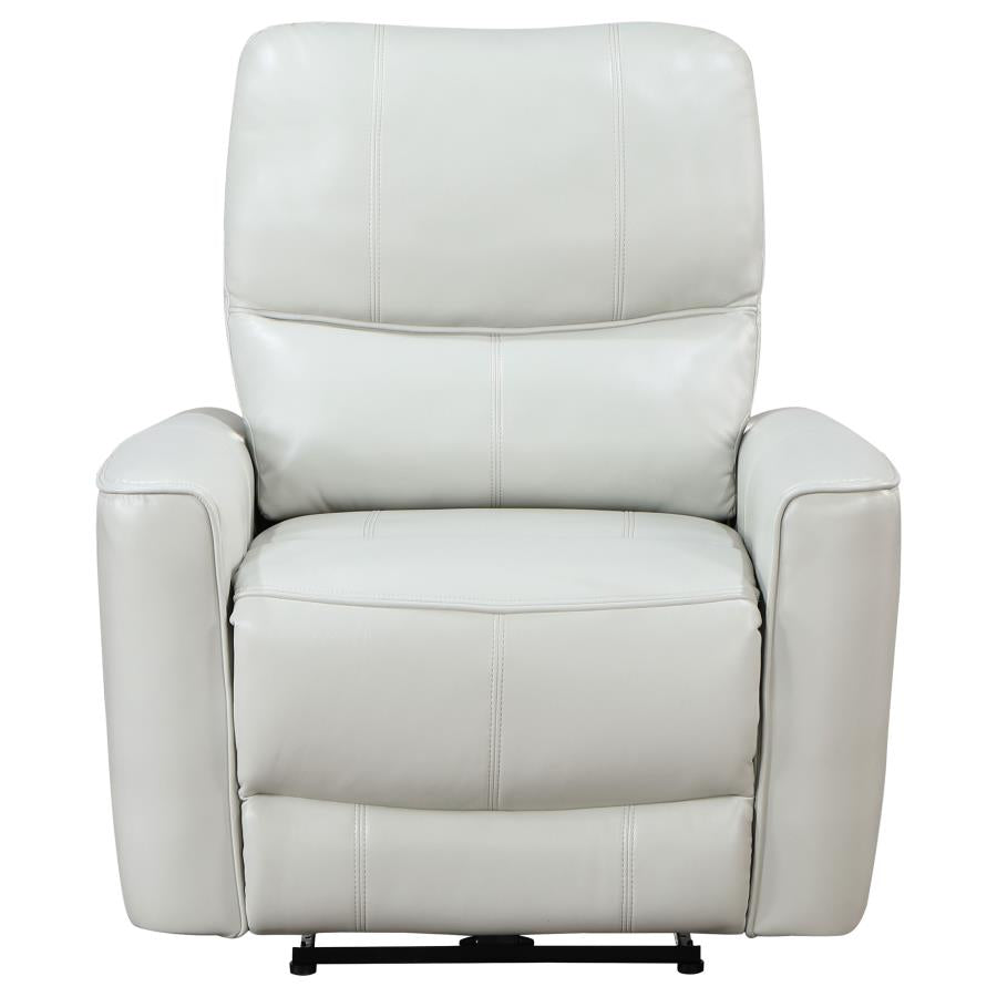 Greenfield Upholstered Power Recliner Chair Dove Grey - 610263P