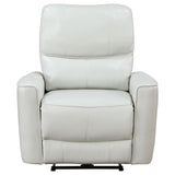 Greenfield Upholstered Power Recliner Chair Dove Grey - 610263P