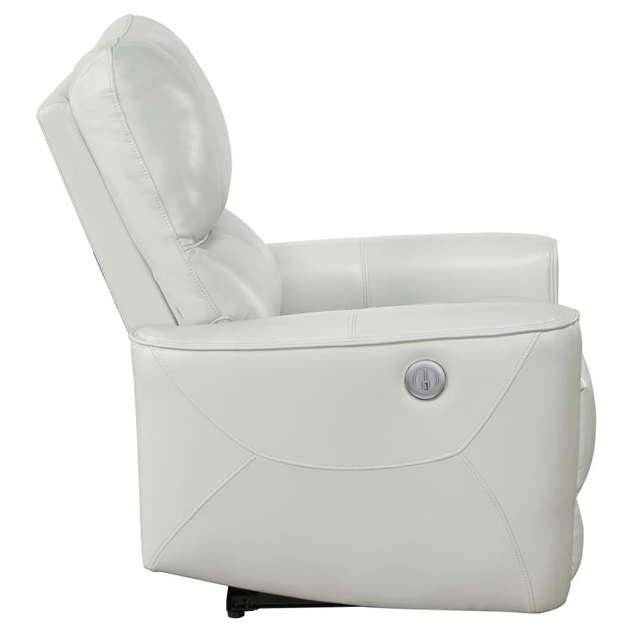 Greenfield Upholstered Power Recliner Chair Dove Grey - 610263P