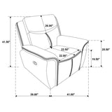 Sloane 3-piece Upholstered Reclining Sofa Set Blue - 610271-S3