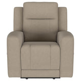 Brentwood 3-piece Upholstered Reclining Sofa Set Taupe - 610281-S3