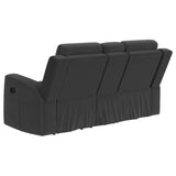 Brentwood 2-piece Upholstered Reclining Sofa Set Charcoal - 610284-S2