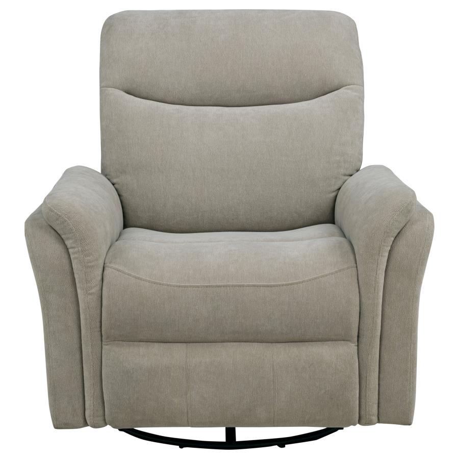 Adler Upholstered Power Swivel Glider Recliner Ivory - 610423P