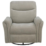 Adler Upholstered Power Swivel Glider Recliner Ivory - 610423P