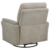 Adler Upholstered Power Swivel Glider Recliner Ivory - 610423P