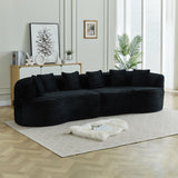 Sectional Sofa, Oversized 4 Seater With Deep Seat Design
