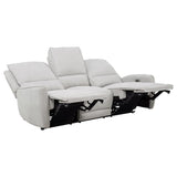 Sylmar 3-piece Chenille Power Reclining Sofa Set Dove Grey - 610521P-S3