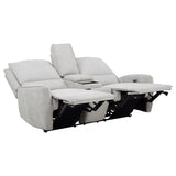 Sylmar 3-piece Chenille Power Reclining Sofa Set Dove Grey - 610521P-S3