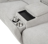Sylmar 3-piece Chenille Power Reclining Sofa Set Dove Grey - 610521P-S3