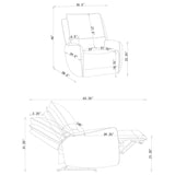 Sylmar 3-piece Chenille Power Reclining Sofa Set Dove Grey - 610521P-S3